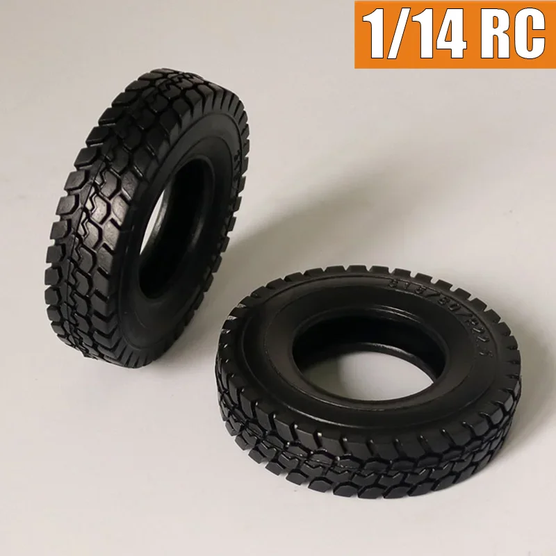 2pcs Simulation Outer Diameter 86mm Gravel Tires for 1/14 Tamiya RC Truck SCANIA 770S R620 VOLVO BENZ Arocs MAN TGX Car JDM-9
