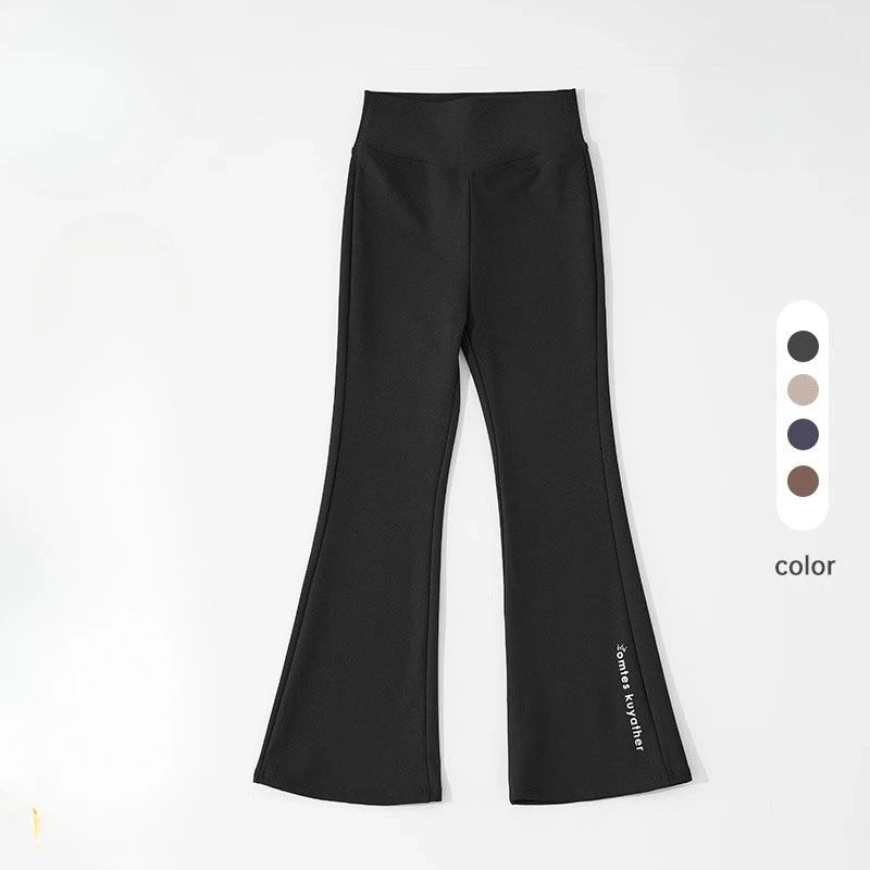 Kids Girls Skinny Leggings 2024 New Children Casual Elastic Yoga Pants Teenage Girls Shark Flare Legging Pants Korean Style