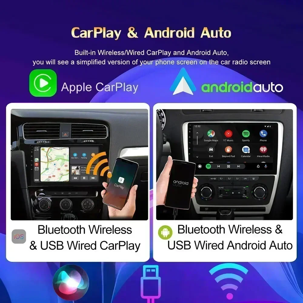 أندرويد 13 8 + 256G السيارات Carplay راديو السيارة لتحديد المواقع والملاحة شاشة تعمل باللمس الوسائط المتعددة مشغل فيديو العالمي 7 بوصة Autoradio ستيريو #4