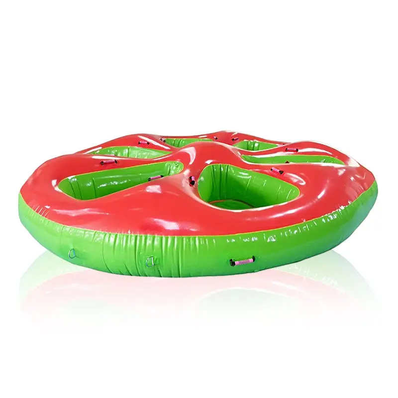 

Hot Sale Inflatable Water Sports Games Fun Crazy Inflatable Traction Water Hose 6 Seats Outdoor