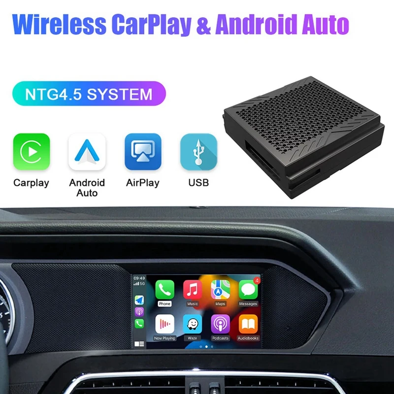 Carplay inalámbrico para coche, interfaz de instalación para Apple, Android, Mercedes Benz NTG4.5, Sprinter, Becker