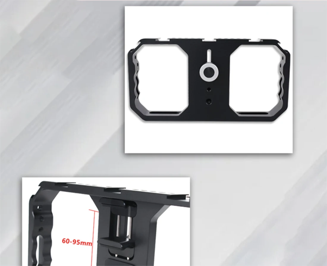 Handheld Griff Stabilisator Living Vlog Kamera Käfig Telefon Video Rig Halterung für Dji Osmo Action/Yi/Eken für Gopro 13 12 Filmemachen – Detail 38