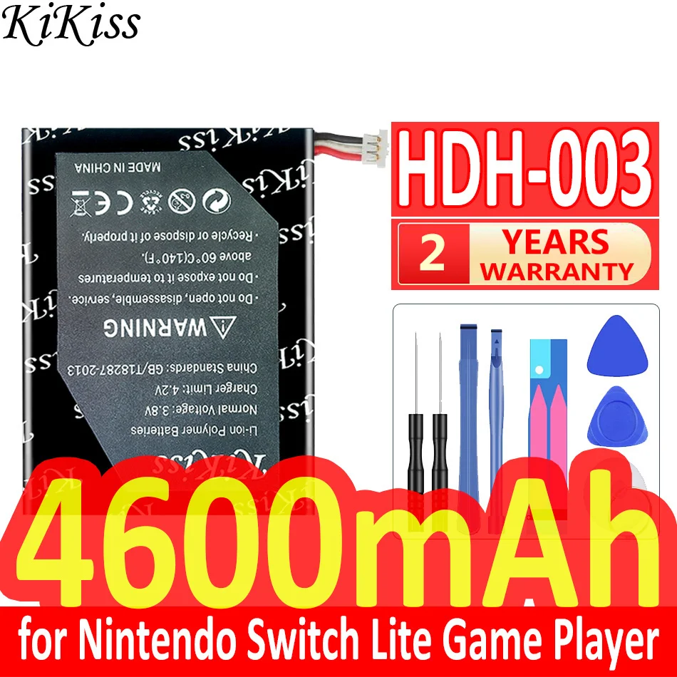 4600mAh KiKiss Powerful Battery HDH-003 HDH-001 HDH-002 for Nintendo Switch Lite Game Player