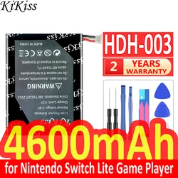 4600mAh KiKiss Powerful Battery HDH-003 HDH-001 HDH-002 for Nintendo Switch Lite Game Player