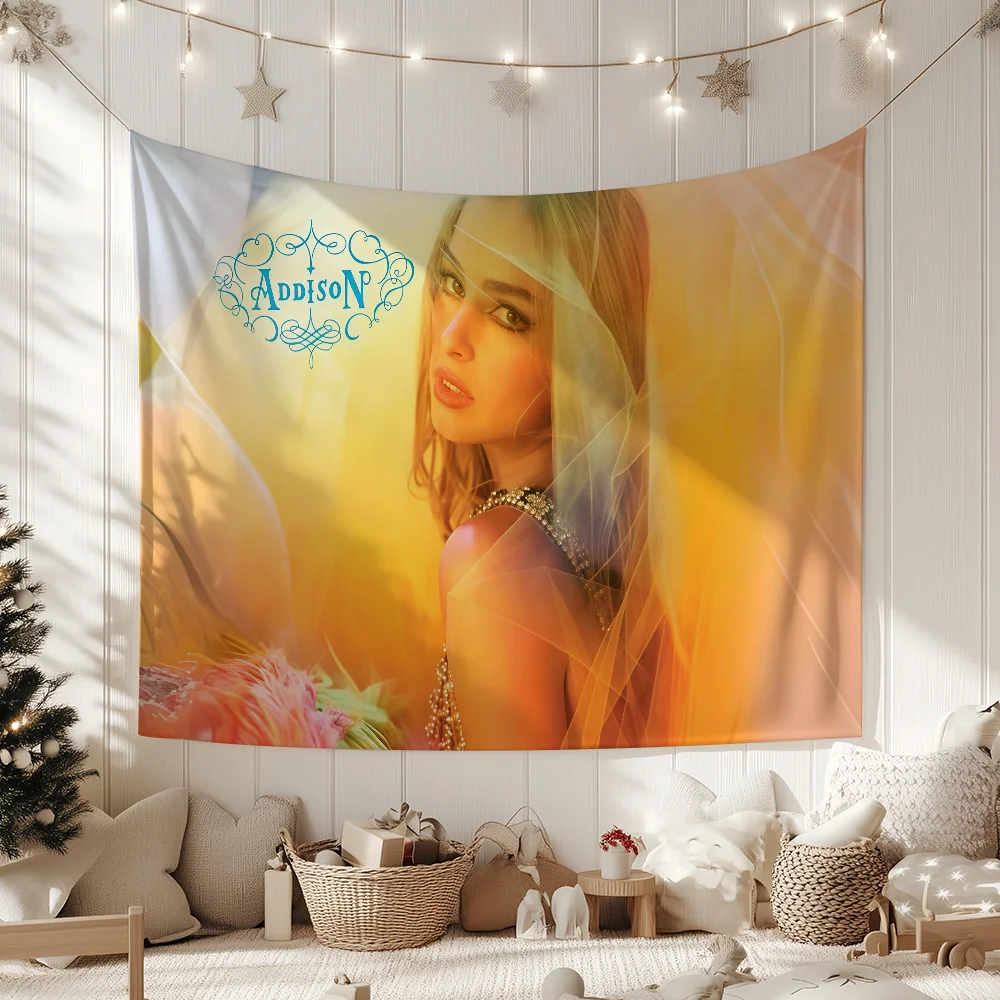 Singer Addison R-Rae flag For Garden Party Living Room Home Wall Decor Banner Bedroom Outdoor Tapestry