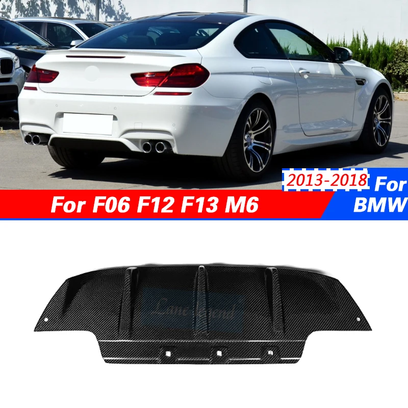 

Carbon Fiber Rear Diffuser fits Bumper Cover Lower Lip Spoiler Valance Protector for BMW F06 F12 F13 M6 2013-2018