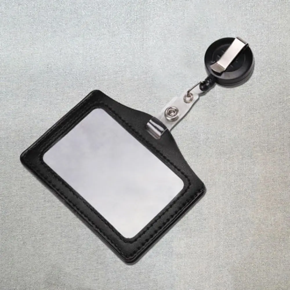 Keychain Card Holder Badge Reel Id Holder Security Retractable Photo Identity Pass Badge Holder Accessories School Office