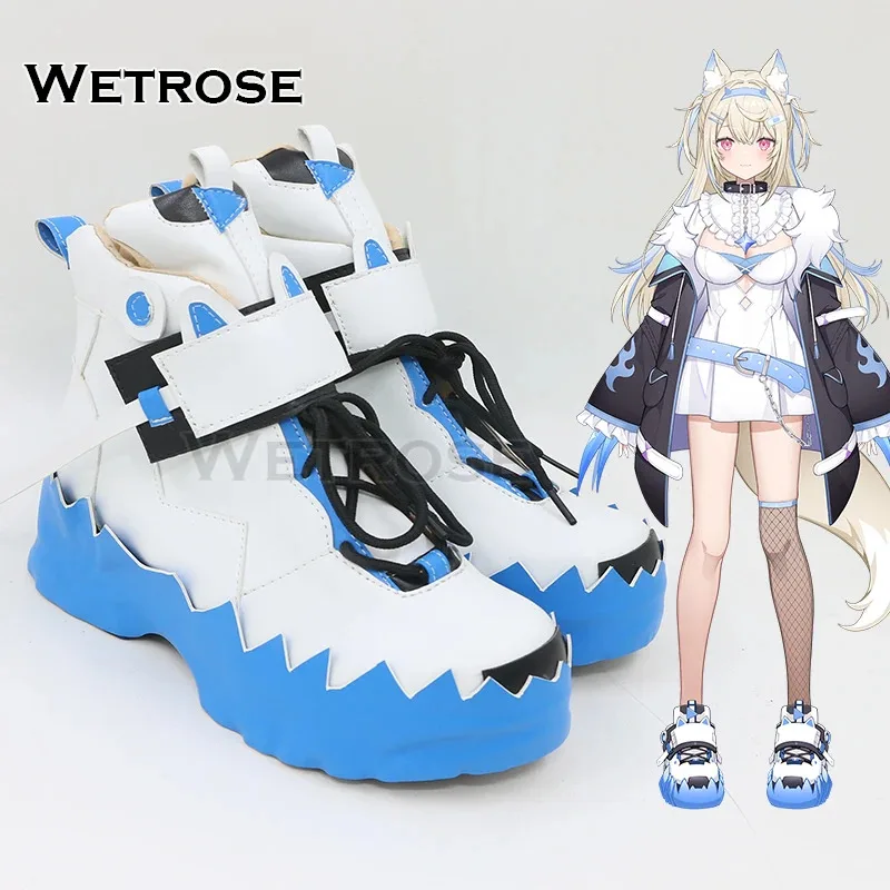 【Wetrose】In Stock Fuwawa Abyssgard Cosplay Shoes Costume Hololive EN 3rd Advent Generation Holo Vtuber Sneakers Halloween