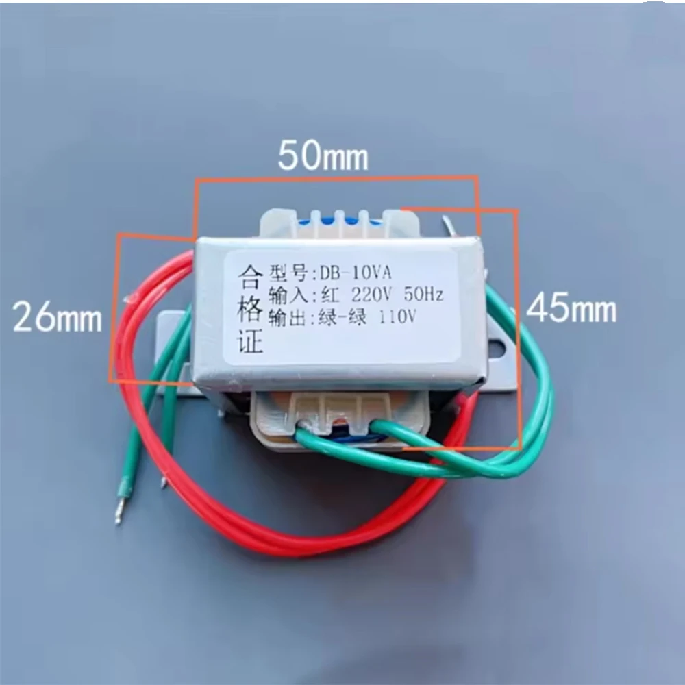 1Pcs AC 220V To AC 110V 5W 10W 20W 30W 50W 80W Power Transformer Step-Down Isolation Transformer EI Type Copper Wire