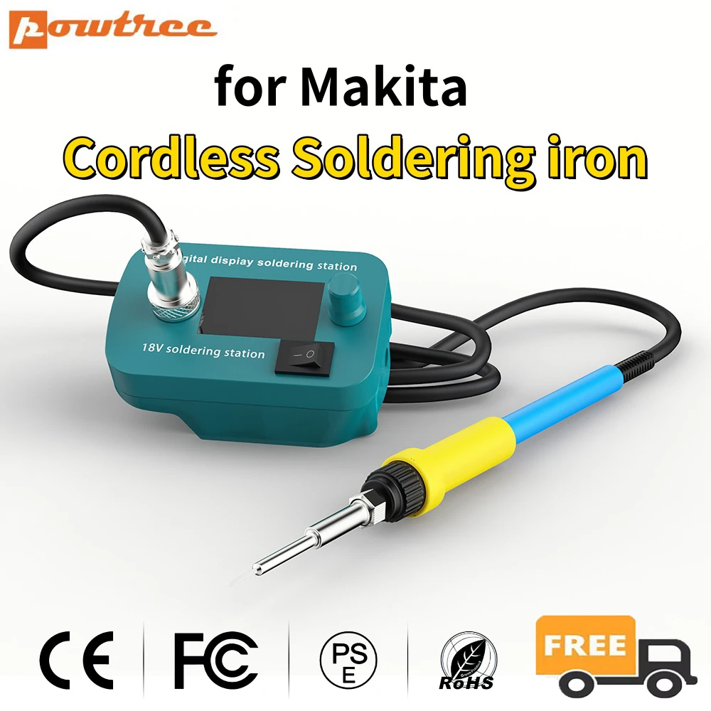 Cordless Electric Soldering Iron for Makita 14.4~18V Battery 300°C-510°C  Adjustment Metal Welding Gun Torch Repair Tool ﻿