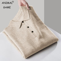 Mens Quarter zipper Sweater Long Sleeve Button Down Golf Shirts Casual Knitted Ribbed Dress Pullover outdoor Anti-pilling Men