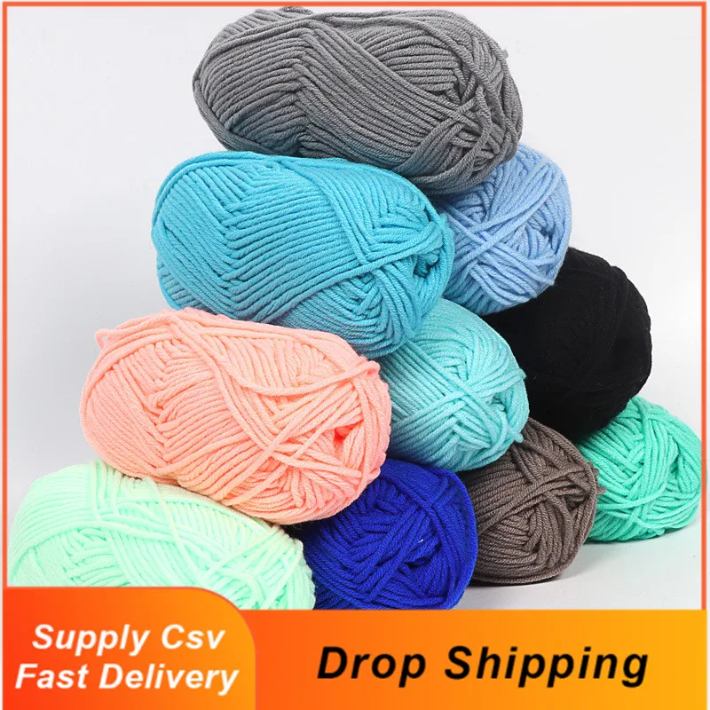 50 Grams/Ball High Quality Crochet Cotton yarn For knitting Bargain Cotton Baby Milk Thread Worsted Handmade Wool Line Cheap