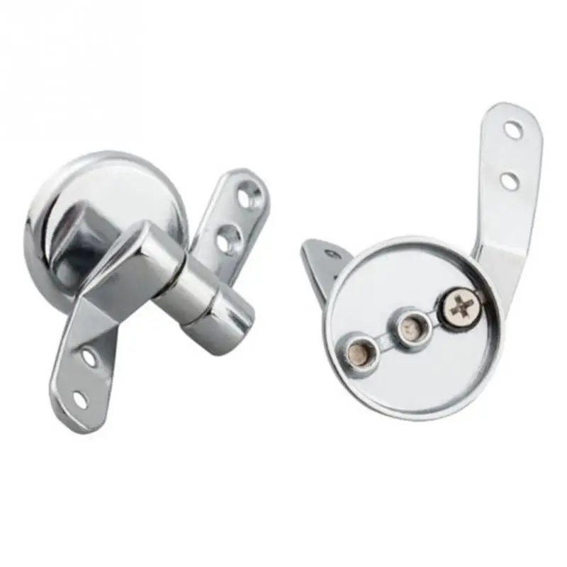 Alloy Replacement Toilet Seat Hinges Mountings Set Chrome with Fittings Screws For Toilet Accessories