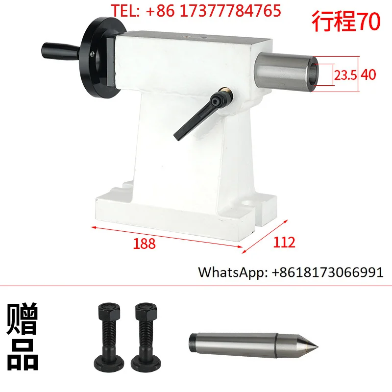 hining center four axis manual tailstock 135 CNC indexing head tailstock 160 pneumatic hydraulic ejector pin 210