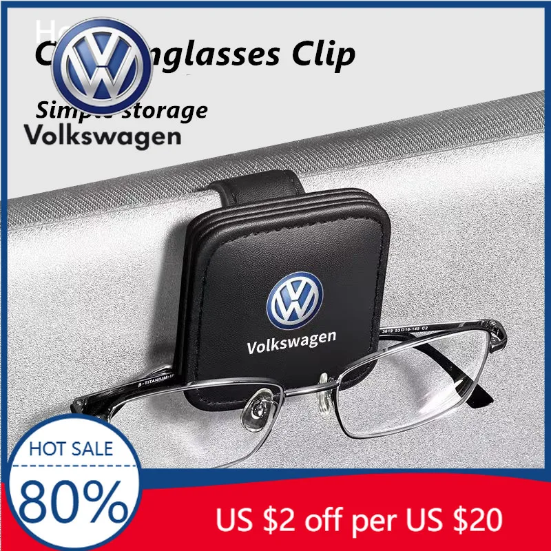 

Колпачки для штока клапанов, автомобильный солнцезащитный козырек, коробка для хранения очков, зажим для солнцезащитных очков, держатель для билетов для карт для VW Volkswagen Golf Polo Passat Tiguan