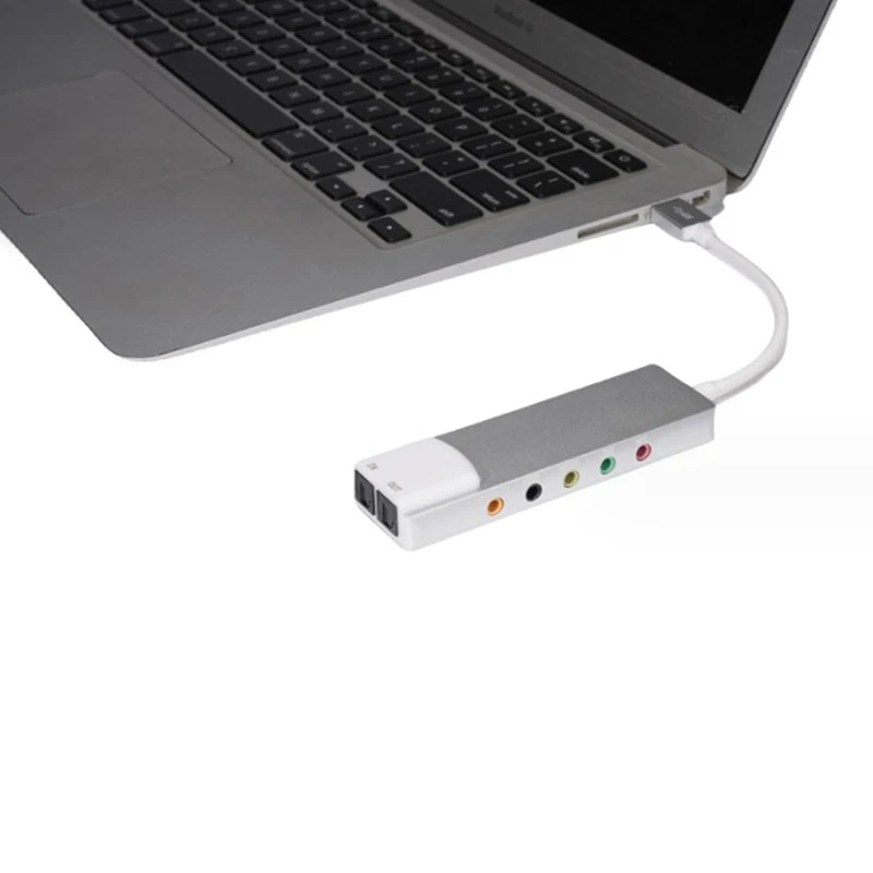 USB Laptop Desktop Computer Sound Card 5.1 Channel Professional Optical External Audio Card Converter For Laptop Accessories