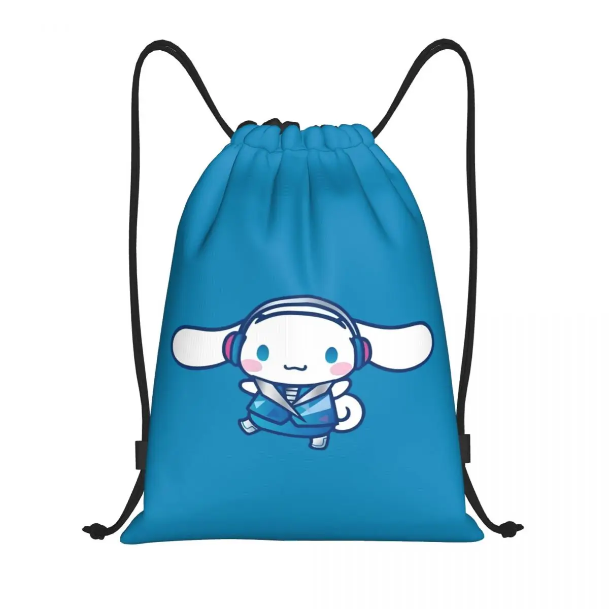 

Пользовательский рюкзак Cinnamoroll на шнурке для женщин и мужчин, спортивный спортивный рюкзак, портативная тренировочная сумка в стиле манга