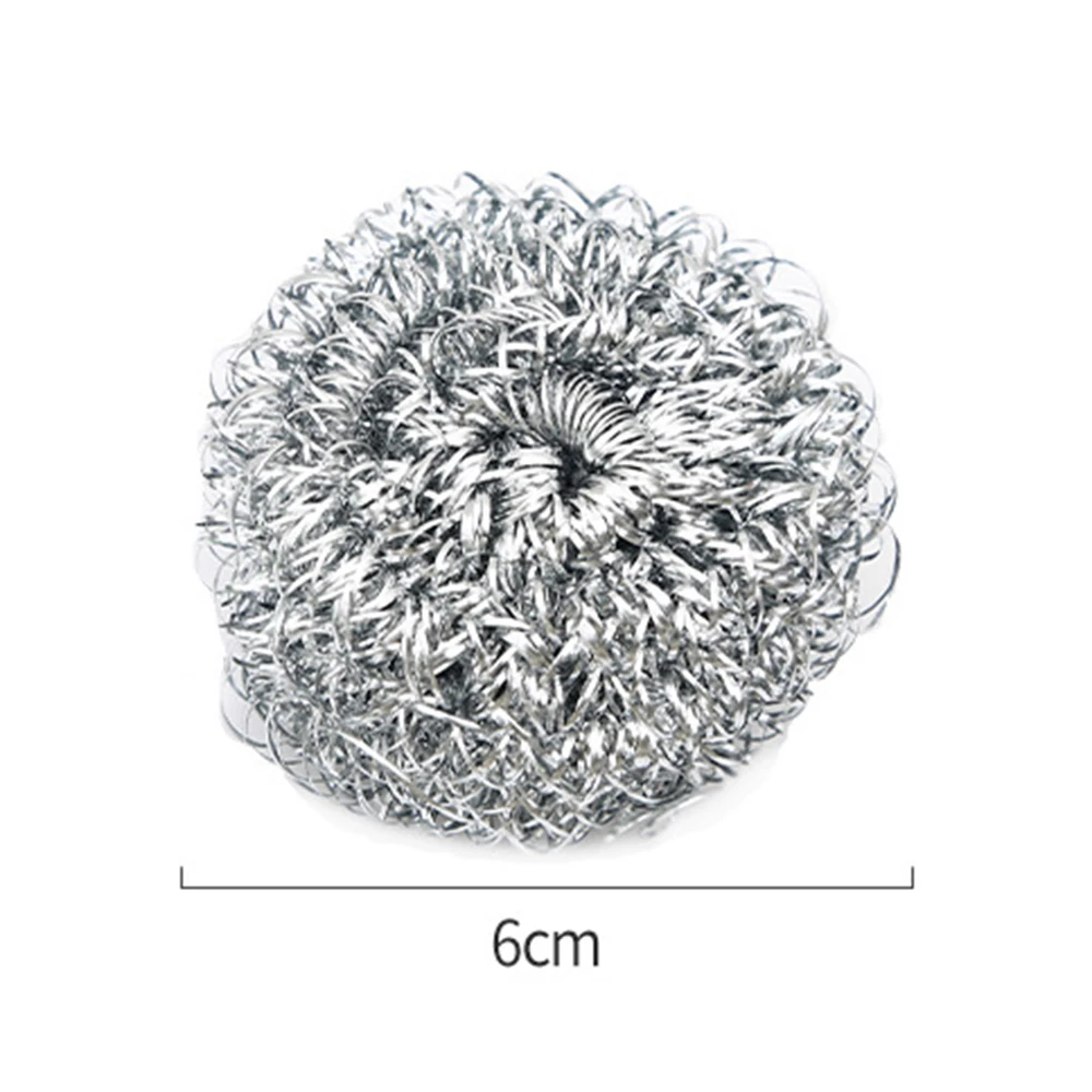 1/4/6 pz spugne in acciaio inox Scrubber per piatti da cucina pentole pulizia utensili riutilizzabili pulizia palla detergente per la cucina