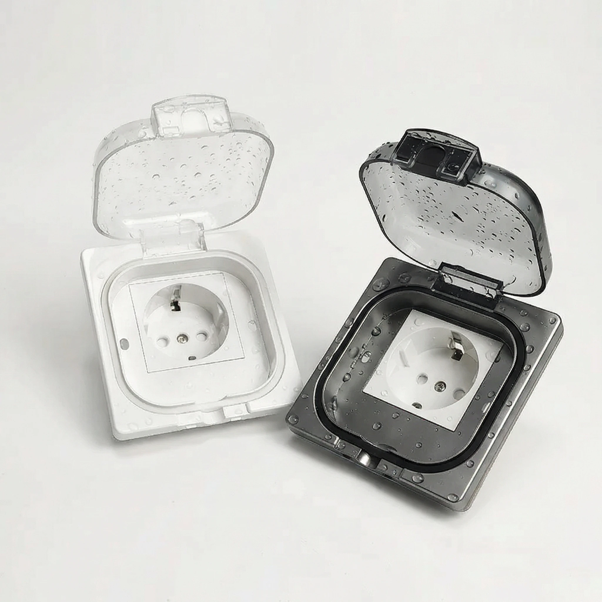 IP65 Waterproof Outdoor Socket- 16A High Power Wall Plate, 250V US/Thai Style 10A Receptacle, Bathroom & Weatherproof Electrical