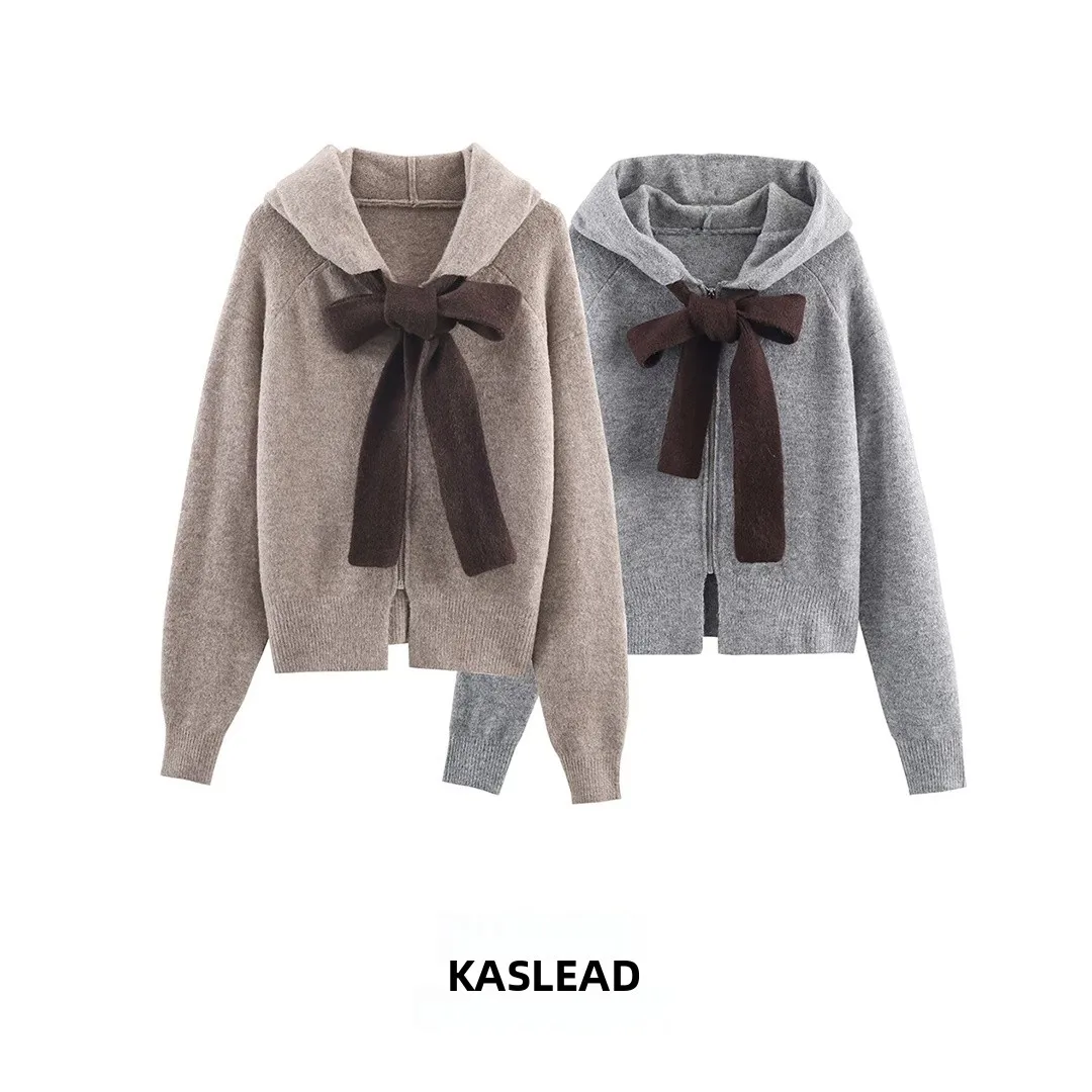 

Вязаная шапка с модным узлом для женщин, Новое поступление, универсальная верхняя одежда Sli, длинная застежка-молния свеча