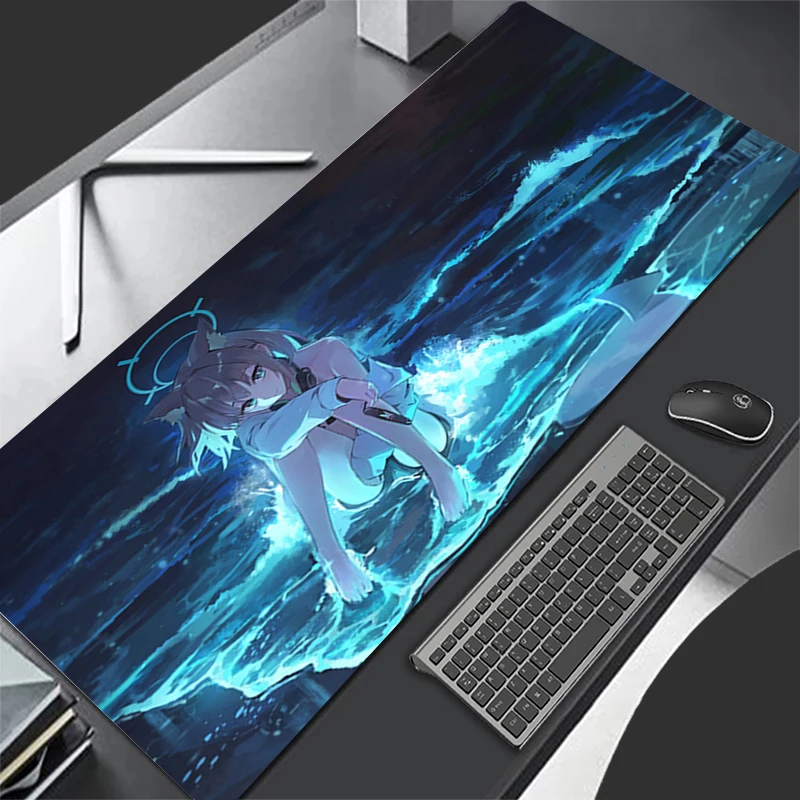 Anime Blue Archive Sunaookami Shiroko Mouse Pad Gamer Keyboard Pad Desk Mouse Mat Carpet Rubber Tapis Souris Gaming Mousepad