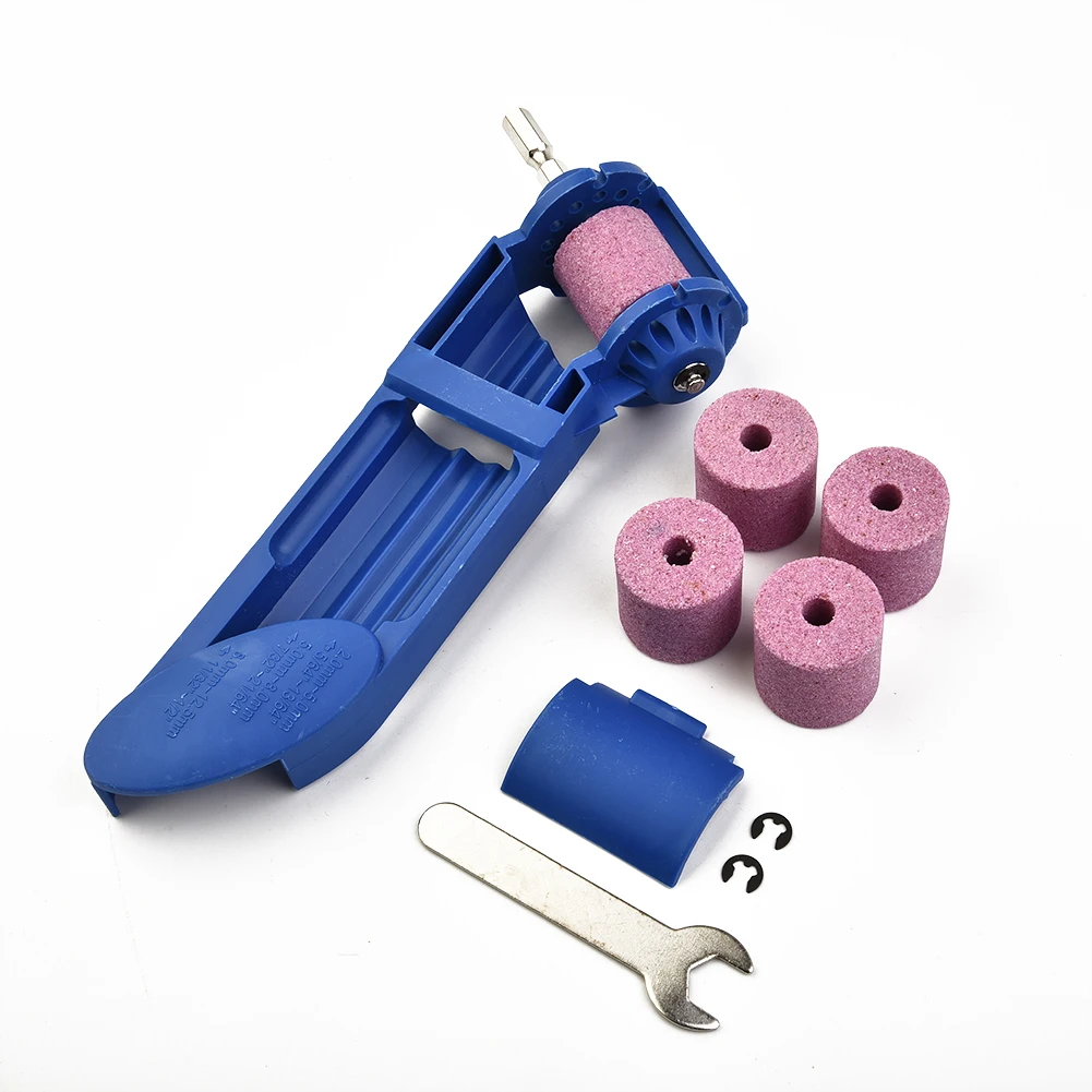 1set Portable Drill Bit Sharpener Corundum Grinding Wheel Bit Power Tools Drill Bit Sharpening Grinding Machine Accessories