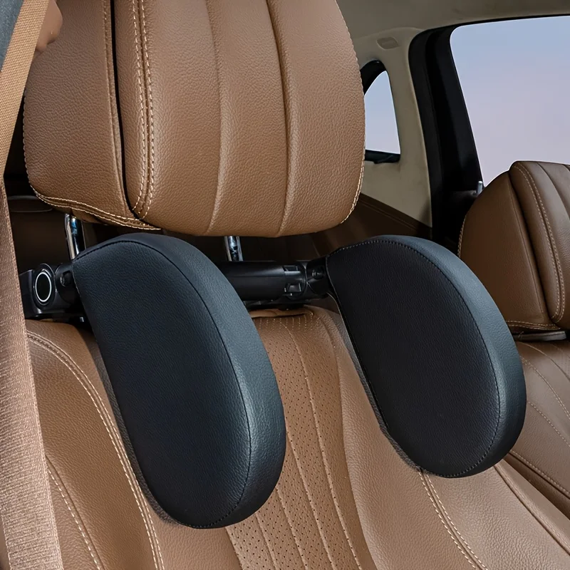360° Rotatable Car Side Headrest Adjustable Width Neck Support Pillow Ergonomic Cervical Protector for Adult Kid Car Nap