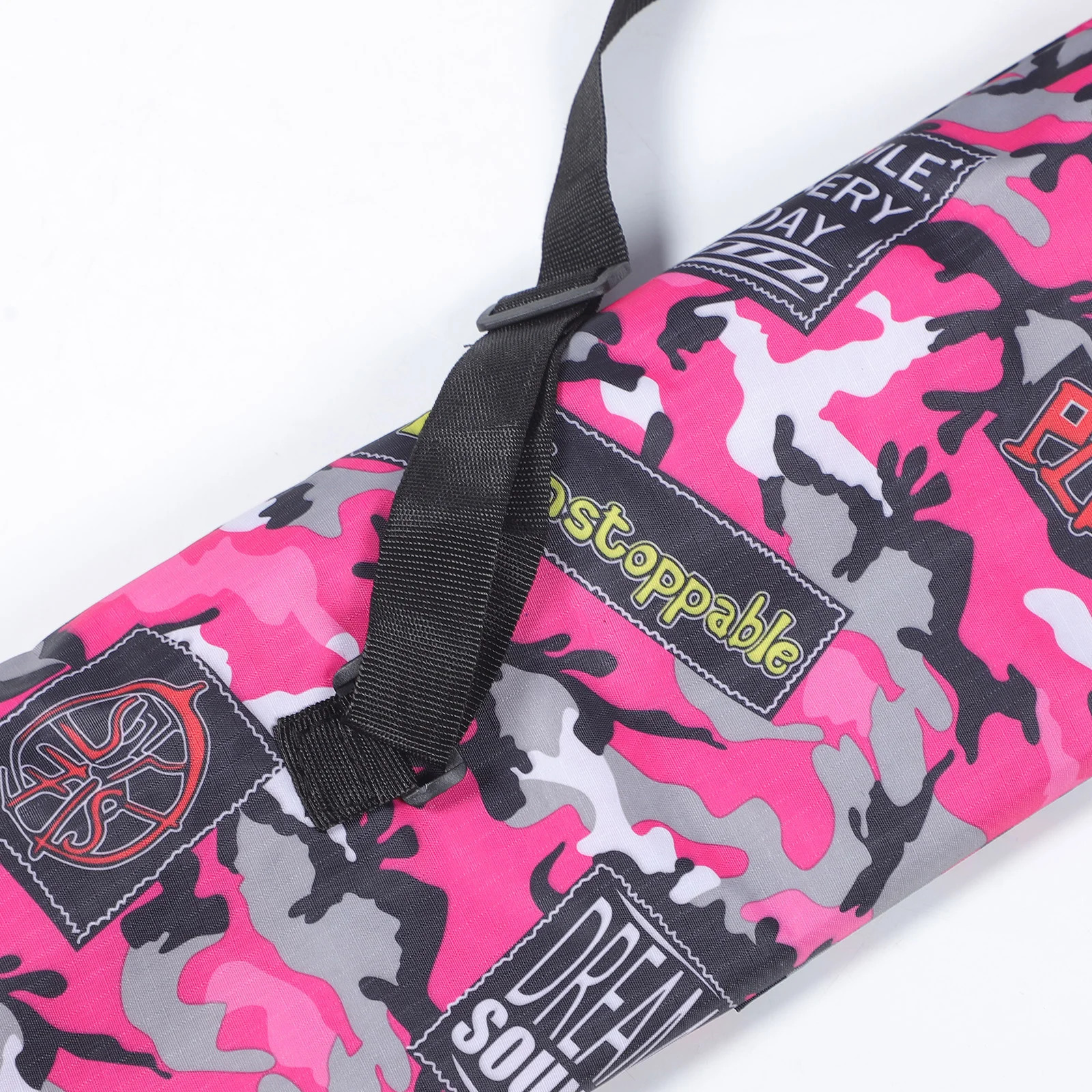 Description Picture 6 of itemFishing Rod Bags Fishing Pole Holders Oxford Cloth Portable Fishing Bag Pink Fish Rod Storage Bag Fishing Pole Case Bag Women