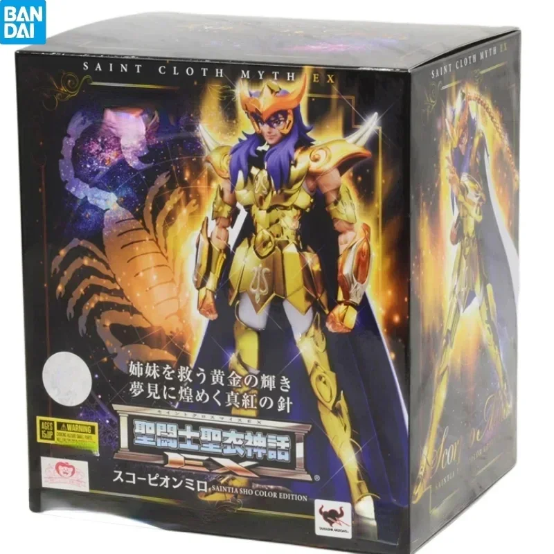 In Stock Japanese Original Bandai Genuine Saint Seiya EX2.0 Saint Cloth Myth Scorpio Milo Movable Figure Toy Gift