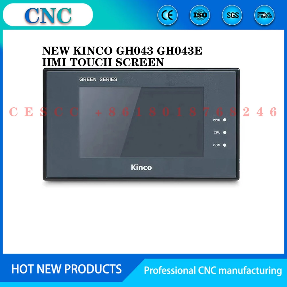 

NEW Kinco GH043 GH043E HMI Touch Screen 4.3 inch 480*272 USB Host MT4220TE Human Machine Interface Replace GREEN Series HMI