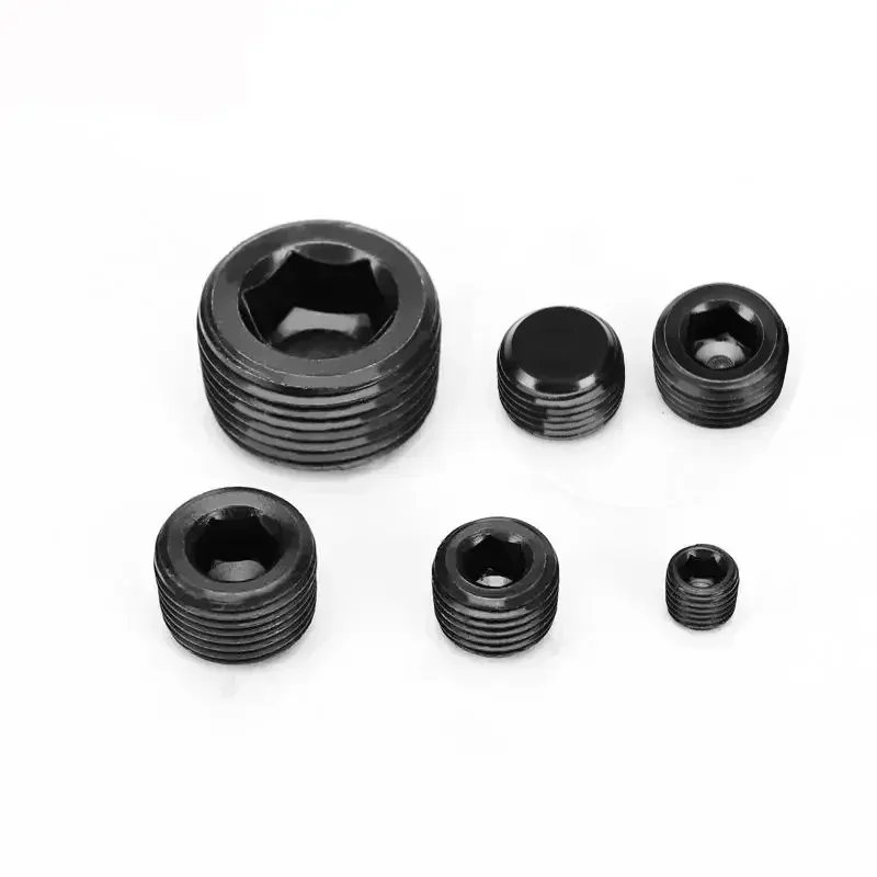 M6 M8 M10 M12-M36 Male Carbon Steel Countersunk End Plug Cap With Hex Socket End Plug Cap Hydraulic