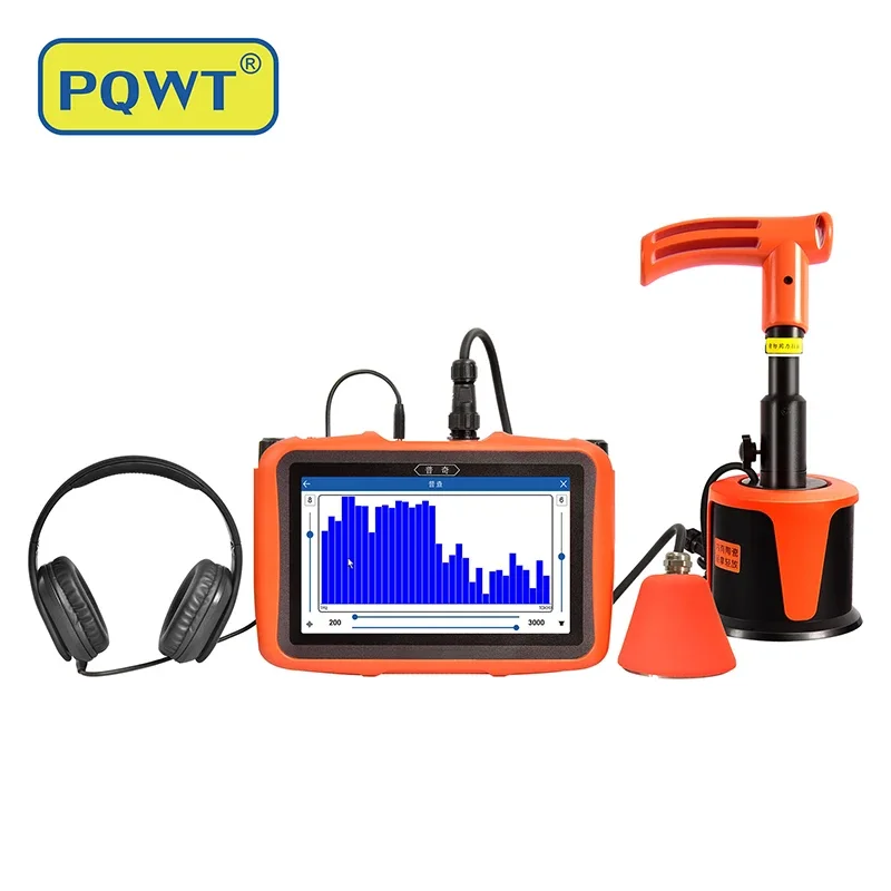 

PQWT-L4000 Underground Pipeline Leakages Inspection Device Plumbing Tools Acoustic Pipe Leak Detector Water