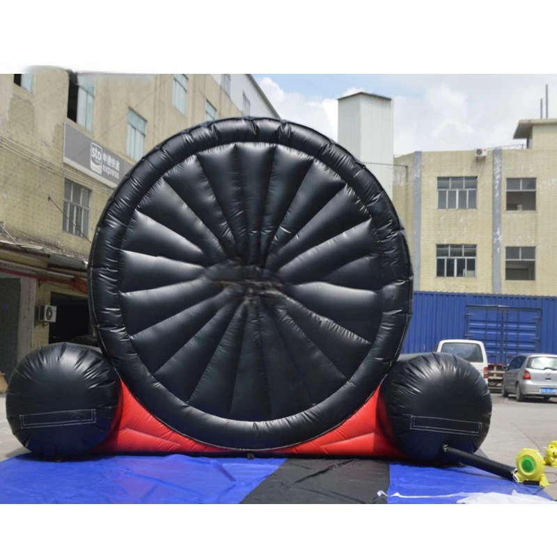 Board Inflatable Pvc Inflatable Soccer 5mh/16.4ft Darts  Football Darts Board Games with 6 Footballs for Sports Games Party