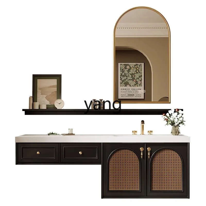 

LH retro bathroom cabinet combination toilet washbasin cabinet dressing