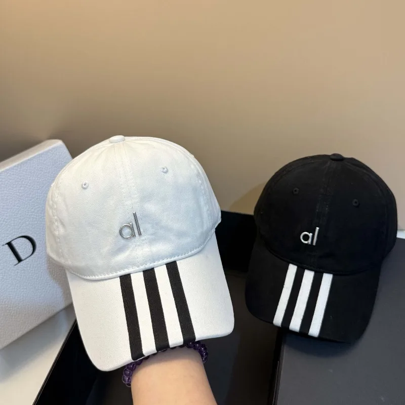 

Black White Stripe Baseball Cap Women Men Adjustable Breathable Retro Vintage Outdoor Sports Sun Hat Unisex Free Shipping​​
