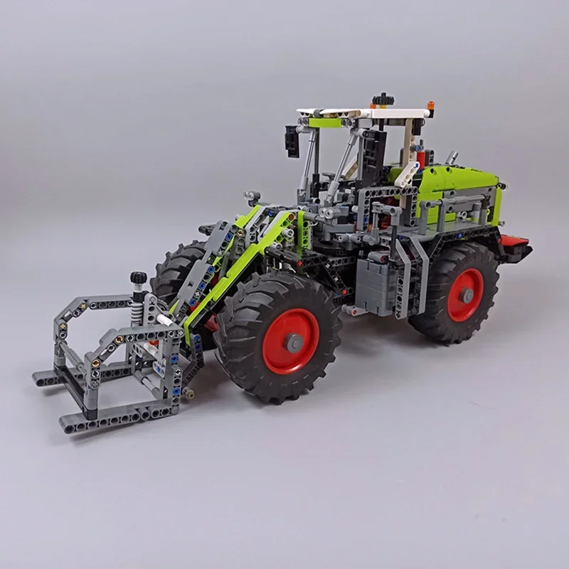 

1580PCS Moc City Engineering CLAAS Torion Loader Tractor Trailer Model Technology Building Blocks Creative Children Gift