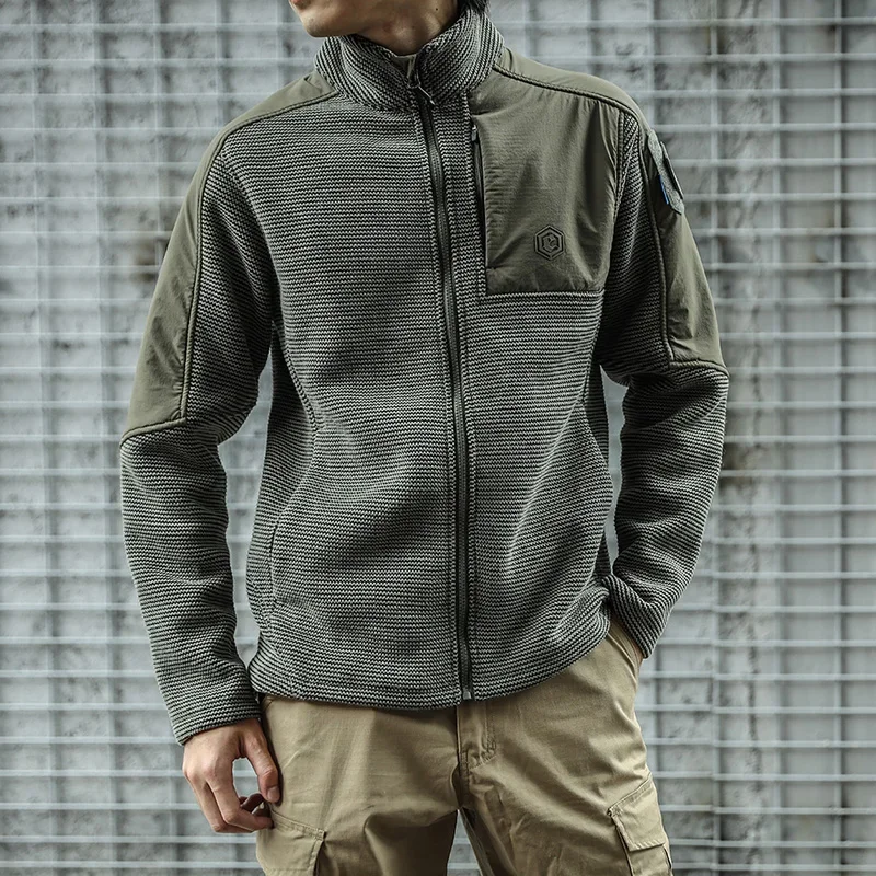 Emersongear Blue Label Wildleder-Fleecejacke Winddichte Atmungsaktive Jacke Warme Sport-Outdoor-Jagd-Wander-Alltagsmode – Detail 13