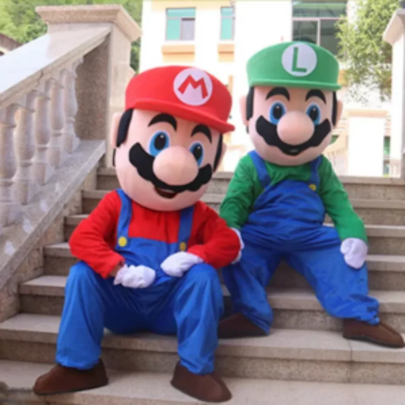 

Disney Super Mario Mascot Costume Walking Cartoon Doll Live Play Customized Party Clothes Event Promotion Props Suit Gifts