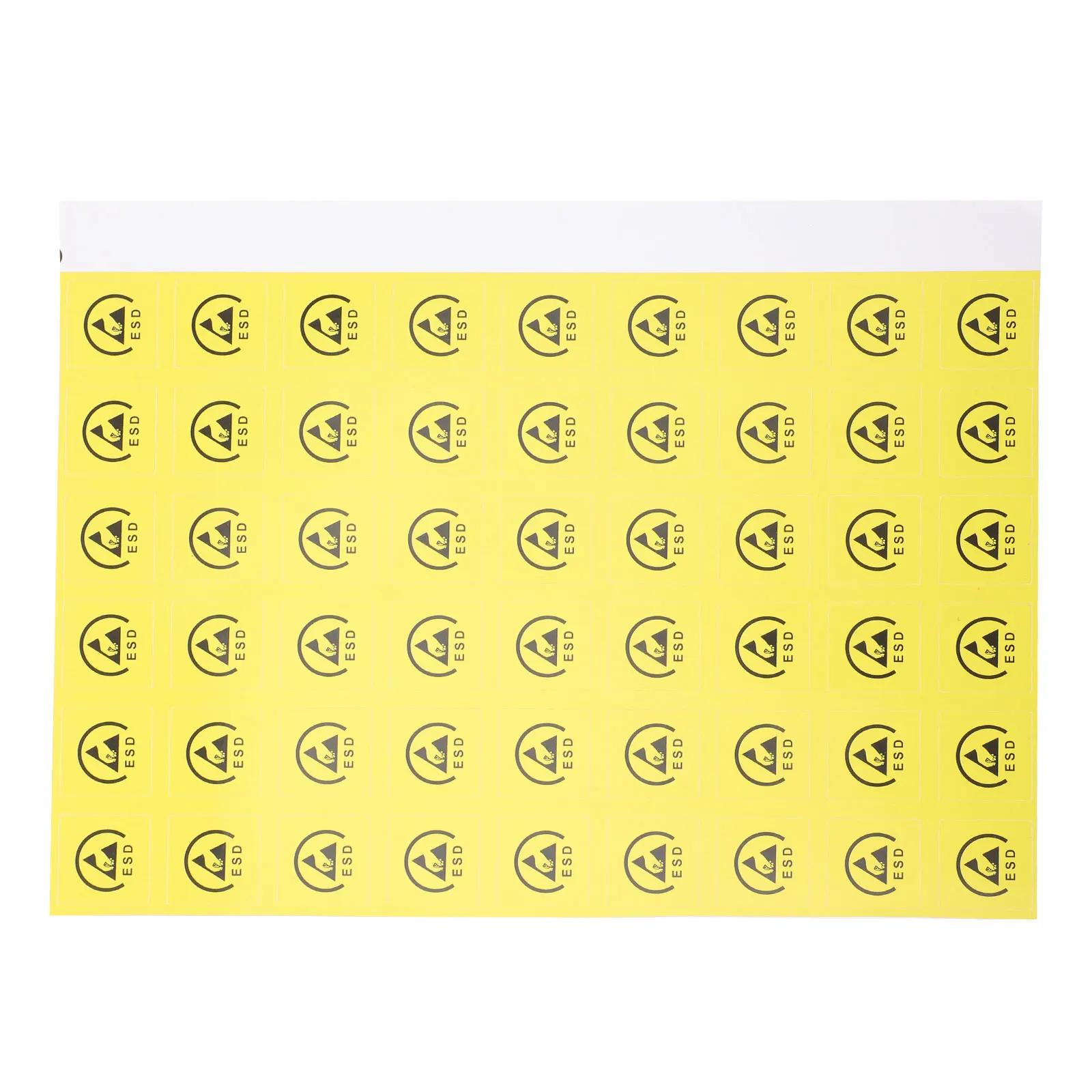 200pcs Static Protection Labels 2x2cm Yellow Caution Stickers Warning Decals Safety Signs Electrostatic Sensitive