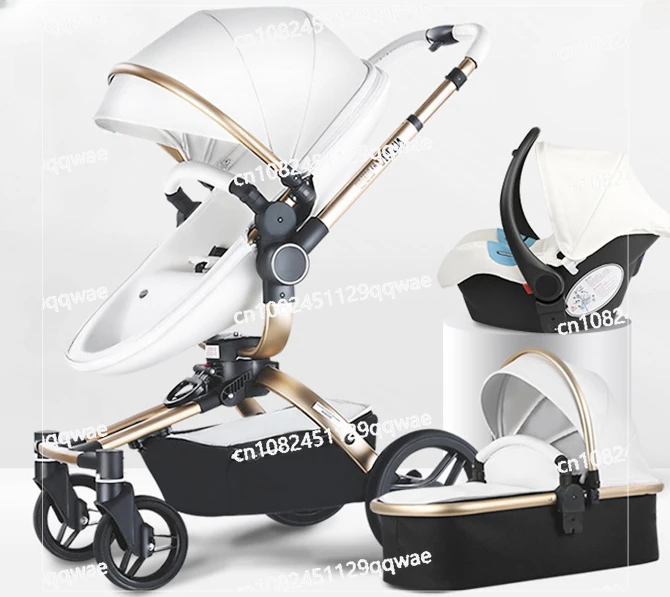 

The High-View Stroller Can Sit and Lie Down, Absorbent and Lightweight, Two-way Shock-Absorbing