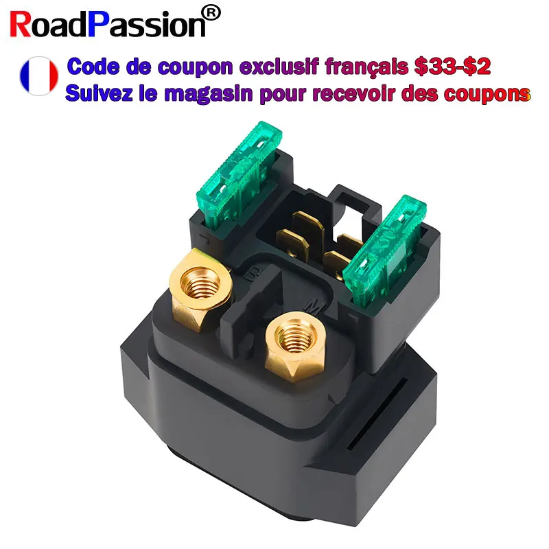 Solénoïde de Relais de démarreur Pour Yamaha FZ6R XJ6FA XJ6NA XJ6SA YP250R YP400RA VMX17 XP500 XT660R XT660X XT660Z XVS250 YP125RA YFM35BA