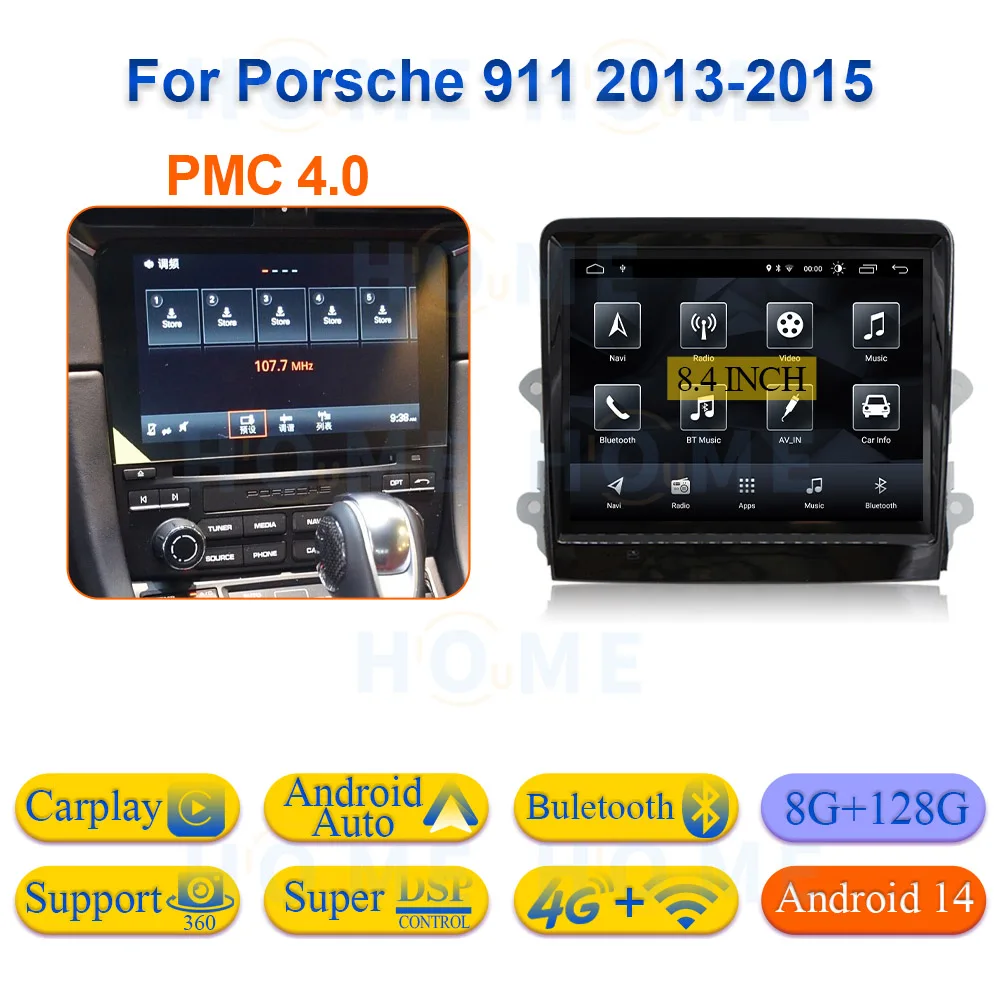 ZJZ工場価格 Android 14搭載 ポルシェ911ボクスター用Carplay対応 車載マルチメディアプレーヤー ラジオナビゲーション IPS HDスクリーン搭載