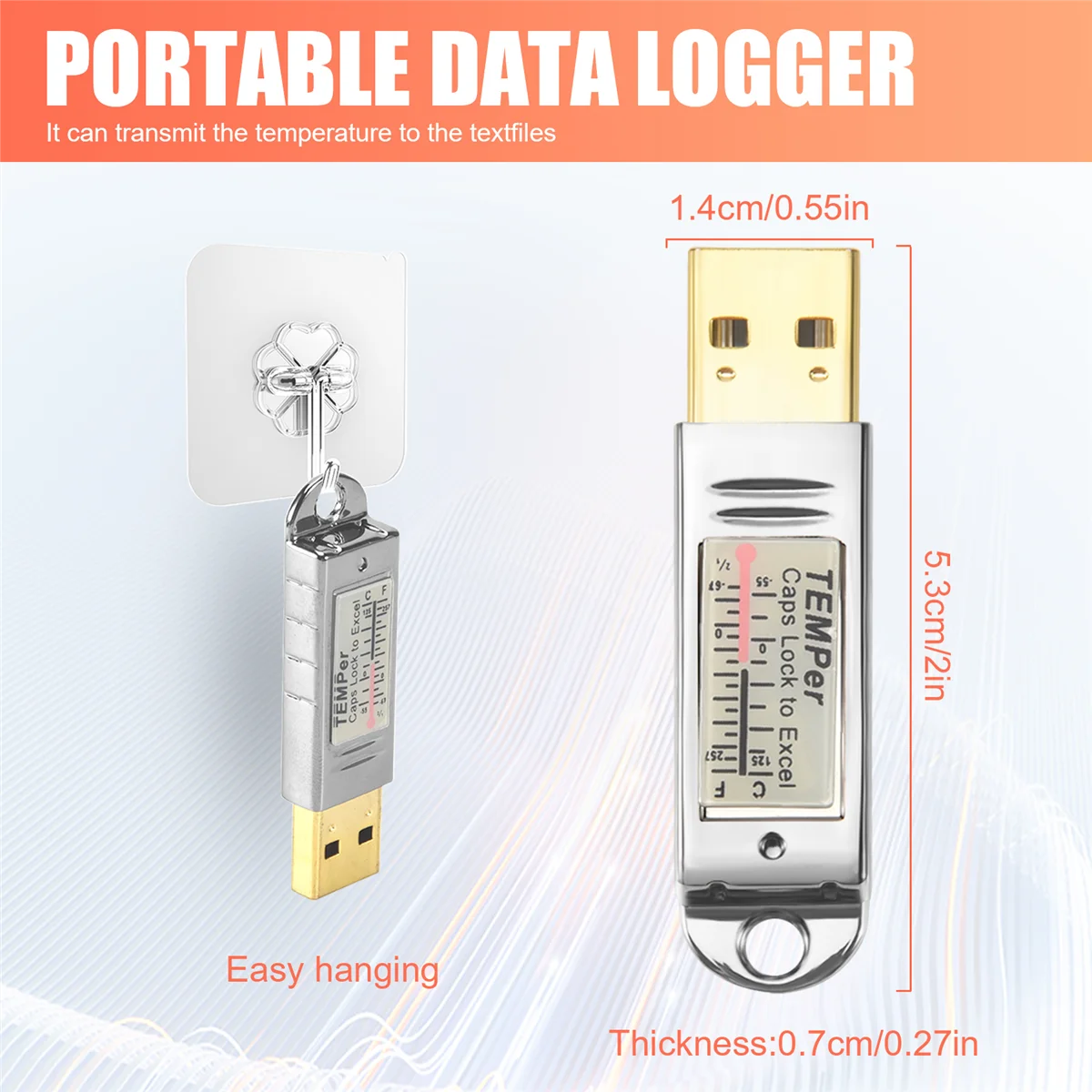 

QA08I USB-термометр, датчик температуры, регистратор данных для ПК, Windows xp Vista/7