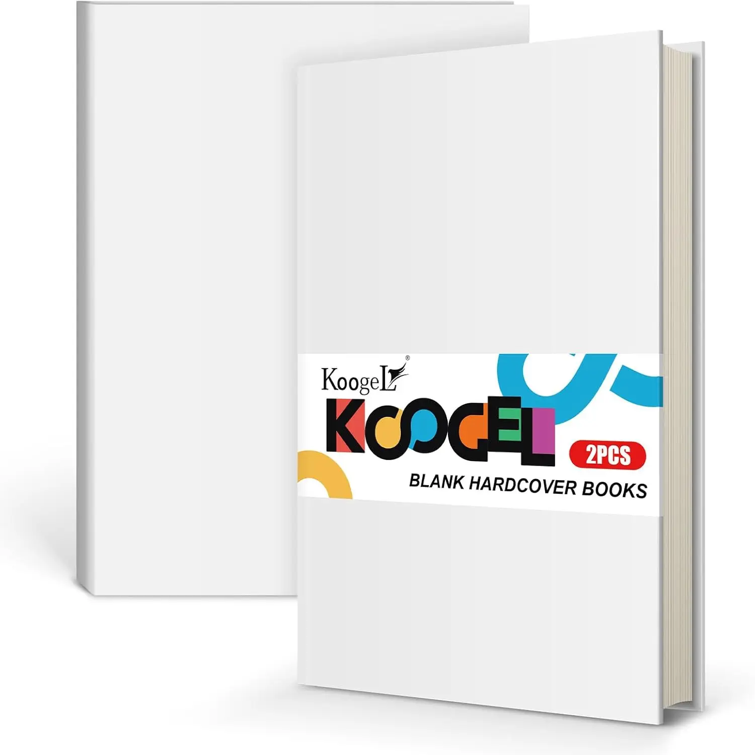 

2-Pack Blank Hardcover Sketchbooks, 5.7"x8.2", 100 Sheets, 100gsm Paper for Drawing & Writing