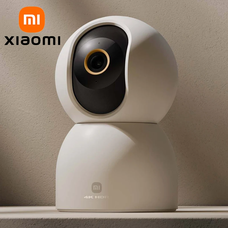 كاميرا XIAOMI الذكية C700،360 °   8MP 4K، كشف بكاء الطفل، صوت ثنائي الاتجاه، مراقبة الطفل لأمن المنزل، النسخة الصينية مع محول