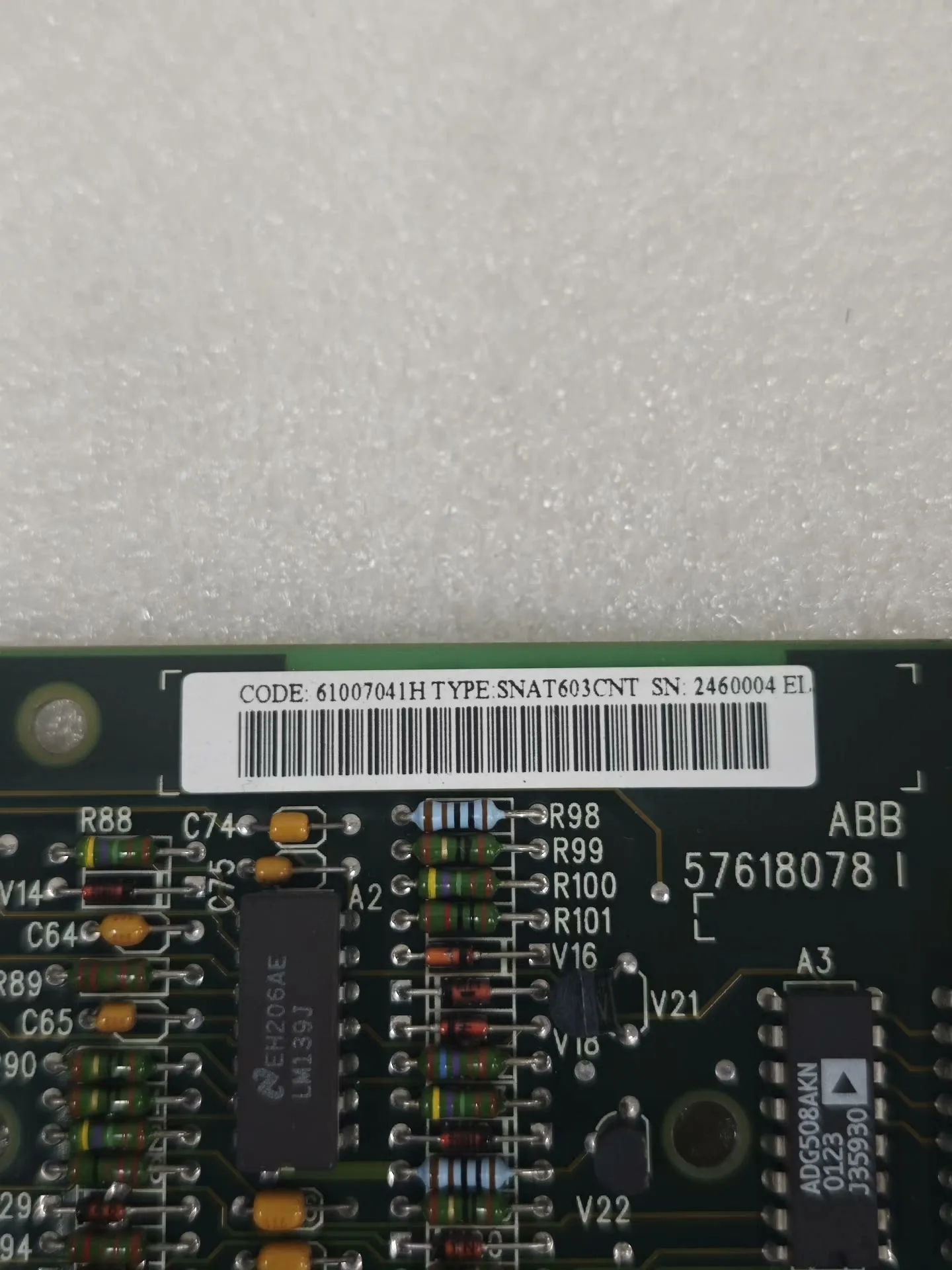 SNAT603CNT 61007041H Control Card for ABB