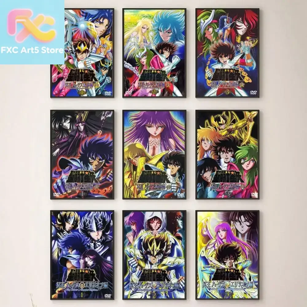 Pôster de Capa de DVD Saint Seiya: O Capítulo de Hades - Trilogia Inferno, sem moldura, 1 unidade, Decoração de Parede para Quarto, Cabeceira, Sala de Estar, Entrada M