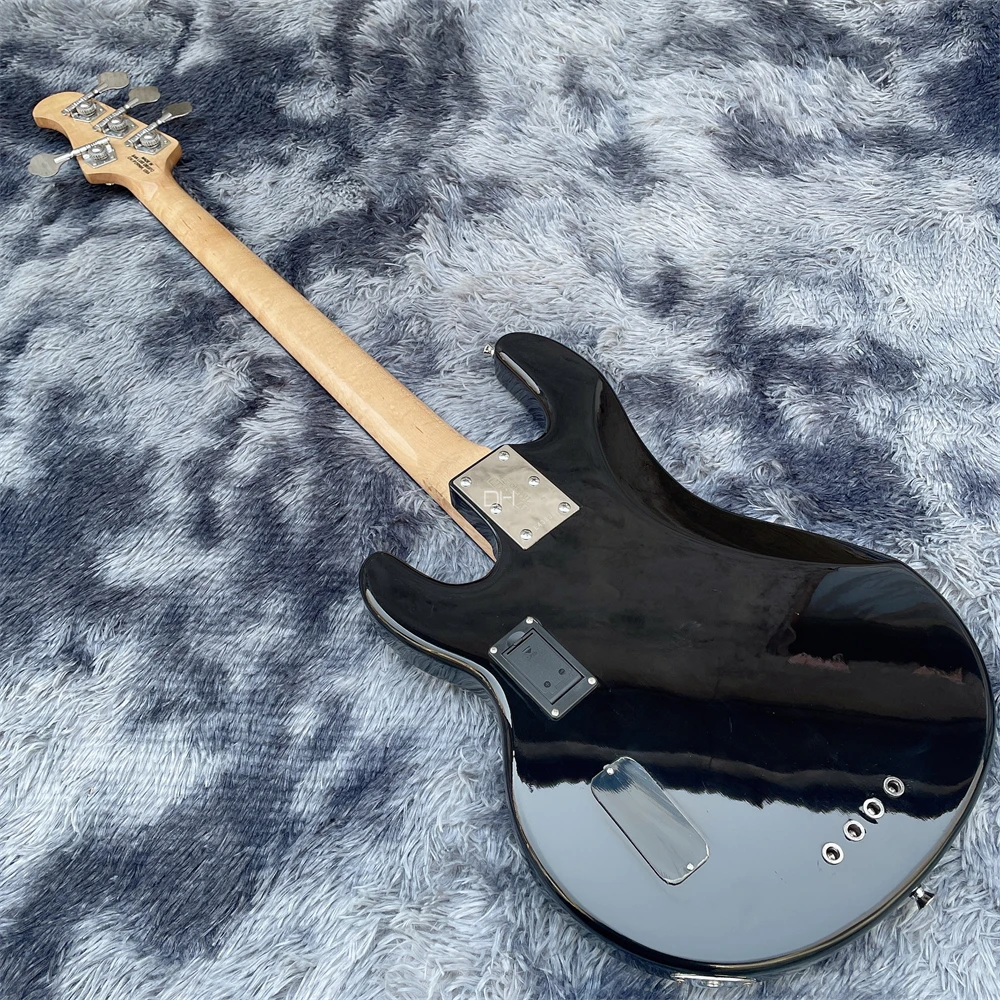 High-quality custom-made electric bass 4-string 5-string bassblack circle blue body maple fingerboard