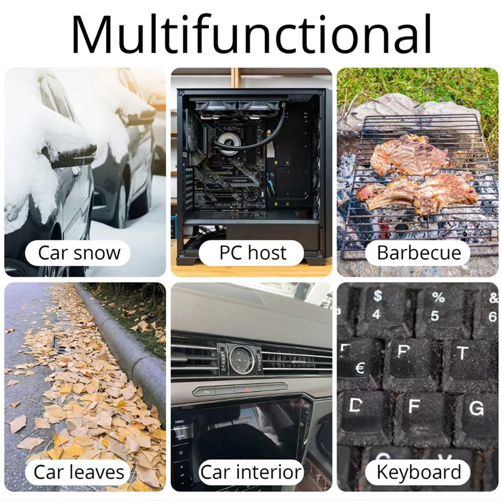 130000PM Blower Brushless Turbojet Fan Handheld Mini Dust Collector High Speed Dust Gun Cleaning Violent Fan Home Power Tool New