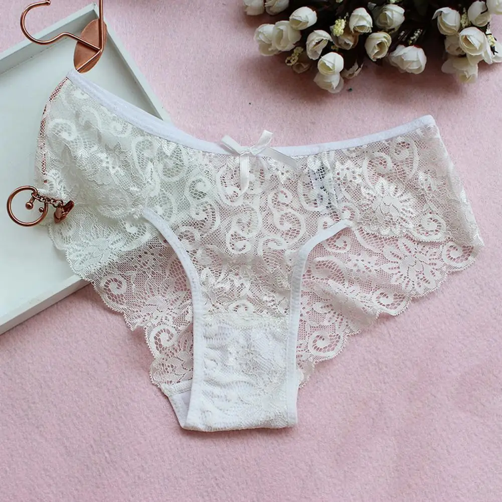 

Soft Seamless Underwear Elegant Lace Low Waist Women's Panties with Breathable Fabric Slim Fit Design for Comfortable Everyday